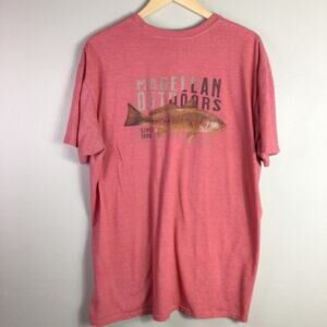 Magellan Outdoors Fish trout fishing rod T Shirt Red 2XL